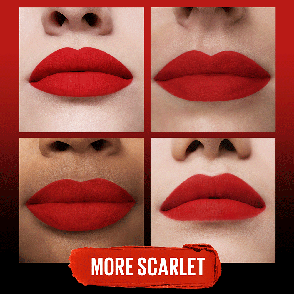 Bild: MAYBELLINE Color Sensational Ultimatte Lipstick more scarlet