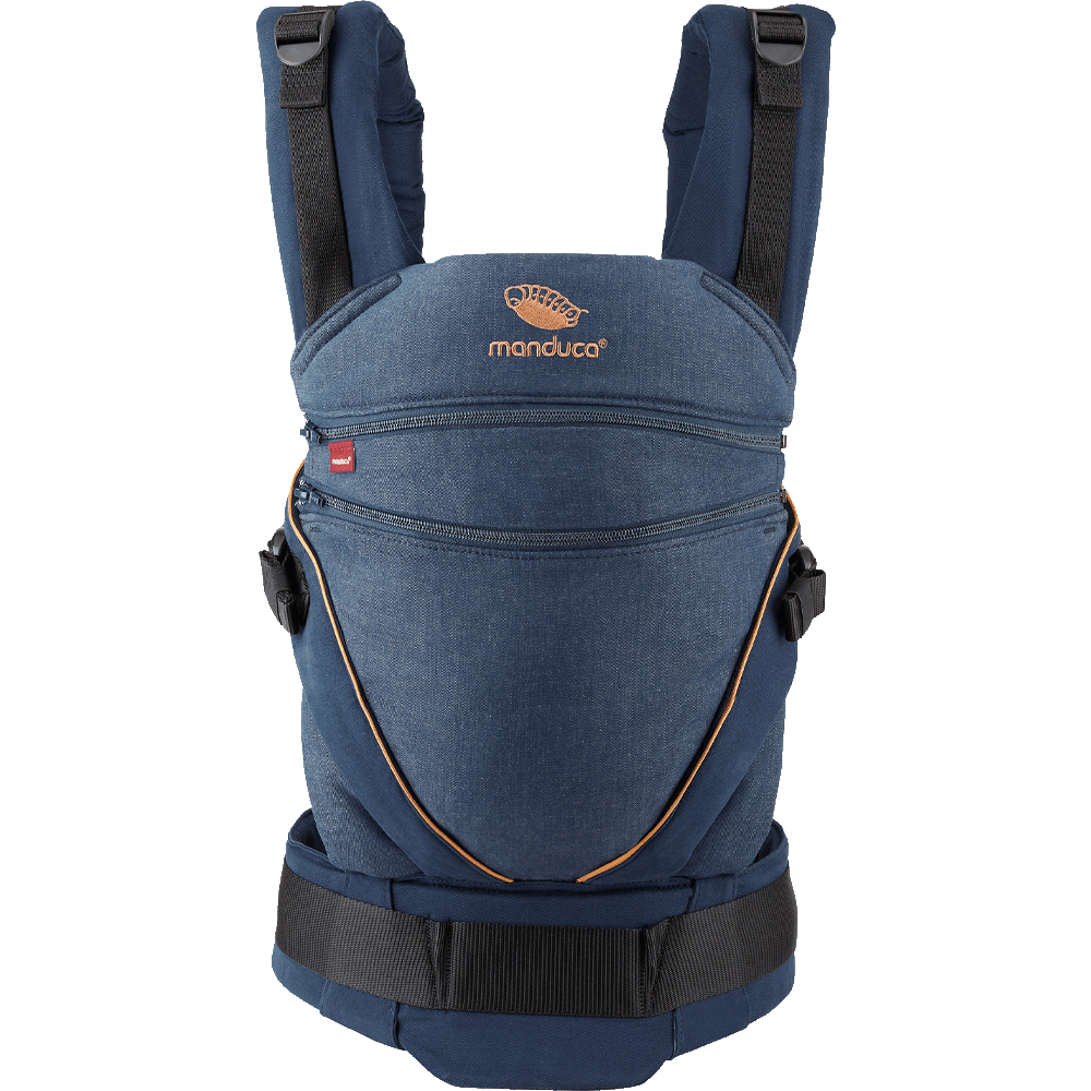 Bild: Manduca XT Cotton Babytrage Denimblue-Toffee