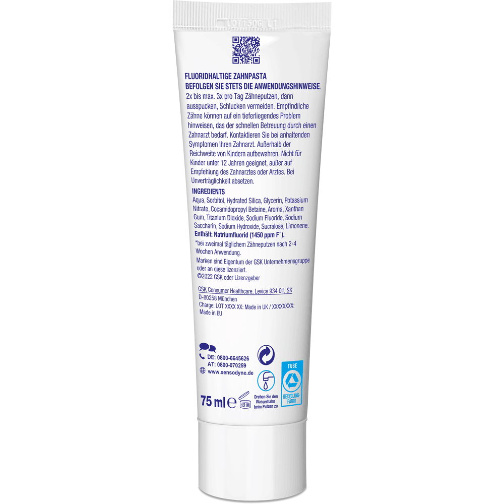 Bild: SENSODYNE Zahncreme Multicare Kariesschutz & Frische 