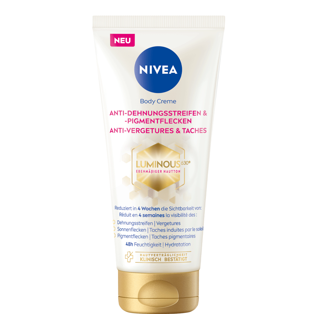 Bild: NIVEA Luminous 630° Body Creme Anti Dehnungsstreifen & Pigmentflecken 