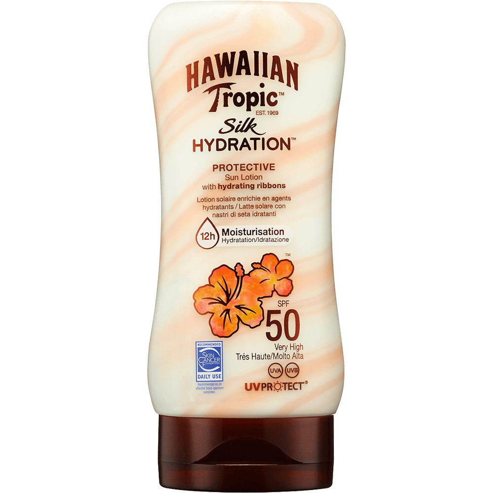 Bild: Hawaiian Tropic Silk Hydration Protective Sun Lotion LSF 50 