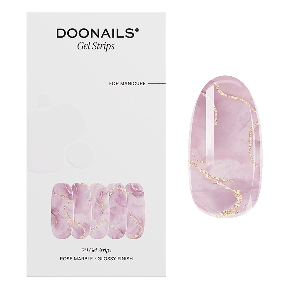 Bild: DOONAILS Gel Strips Rose Marble