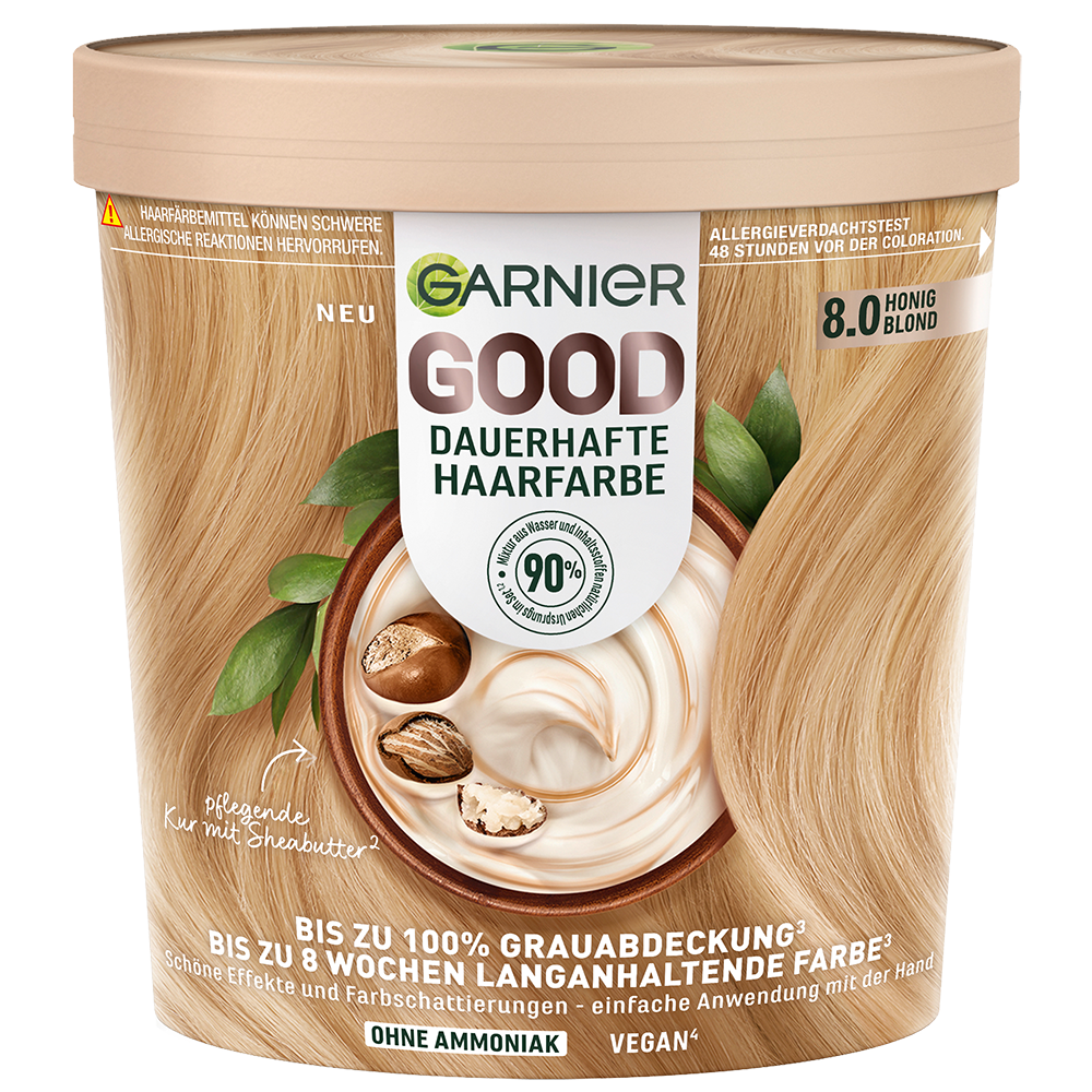 Bild: GARNIER GOOD Dauerhafte Haarfarbe honig blond