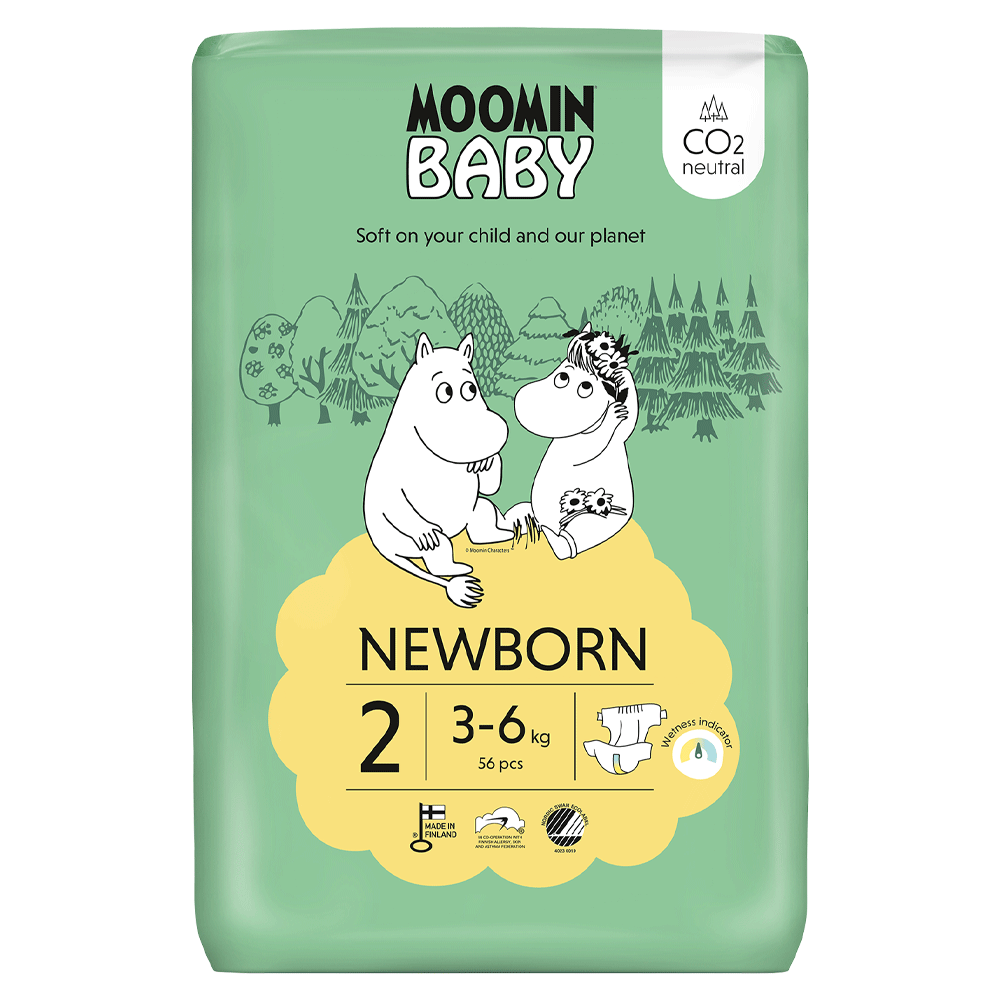 Bild: Moomin Baby Windeln Größe 2, 3kg - 6kg 