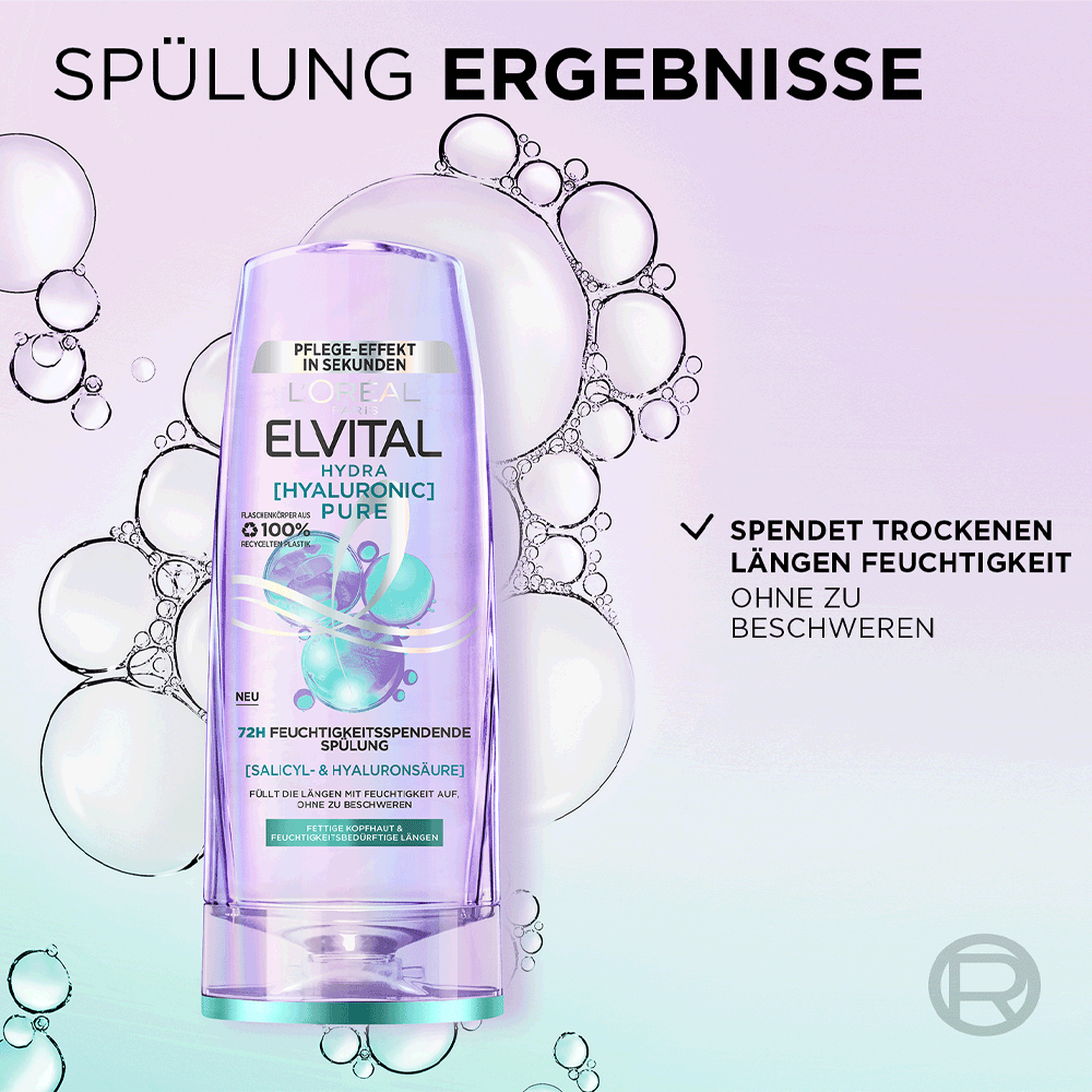 Bild: L'ORÉAL PARIS ELVITAL Hydra Hyaluronic Pure Shampoo 