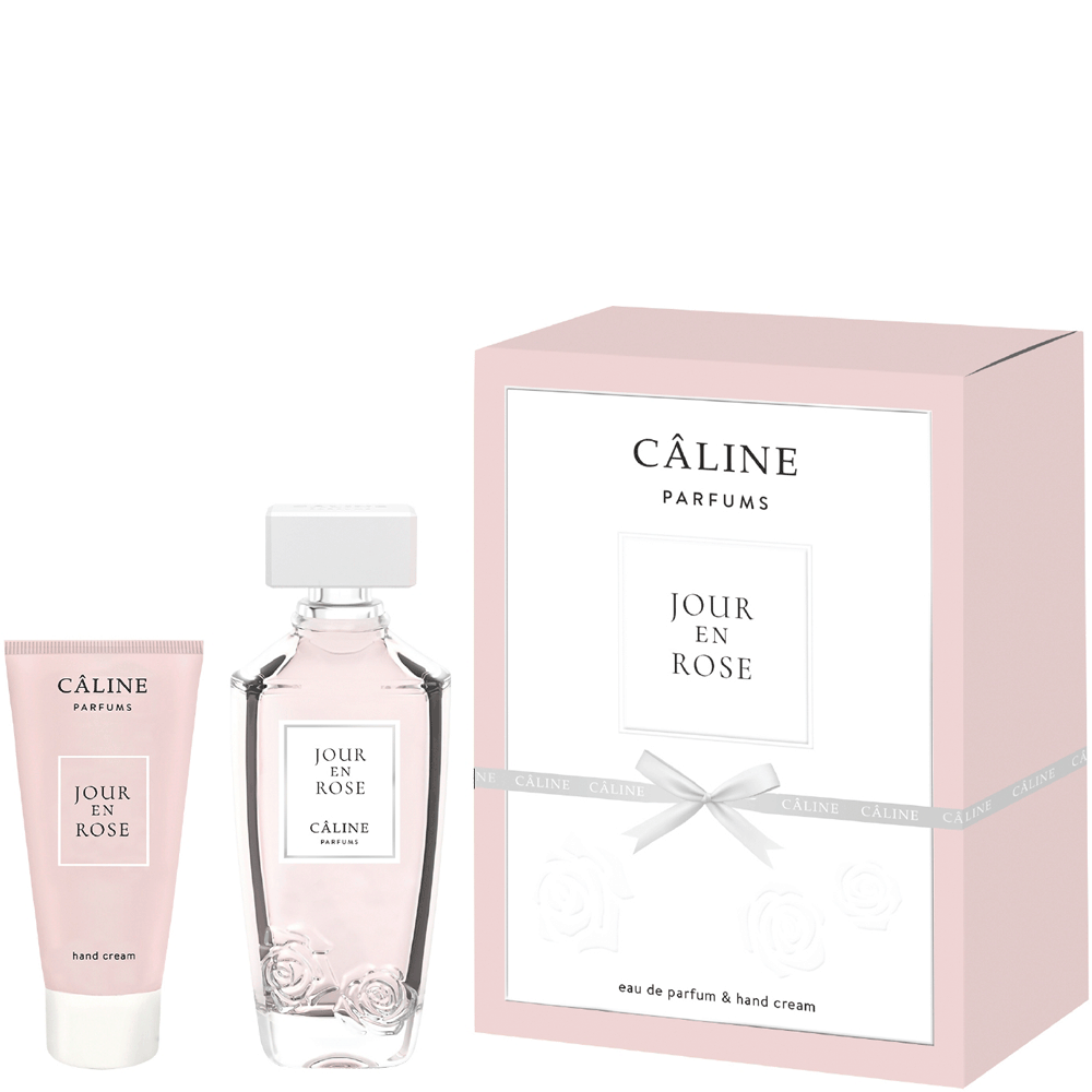 Bild: Caline Parfums Jour En Rose Geschenkset Eau de Parfum 60 ml + Handcreme 50 ml 