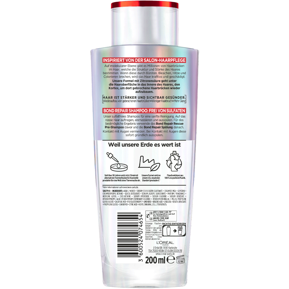 Bild: L'ORÉAL PARIS ELVITAL Bond Repair Shampoo 