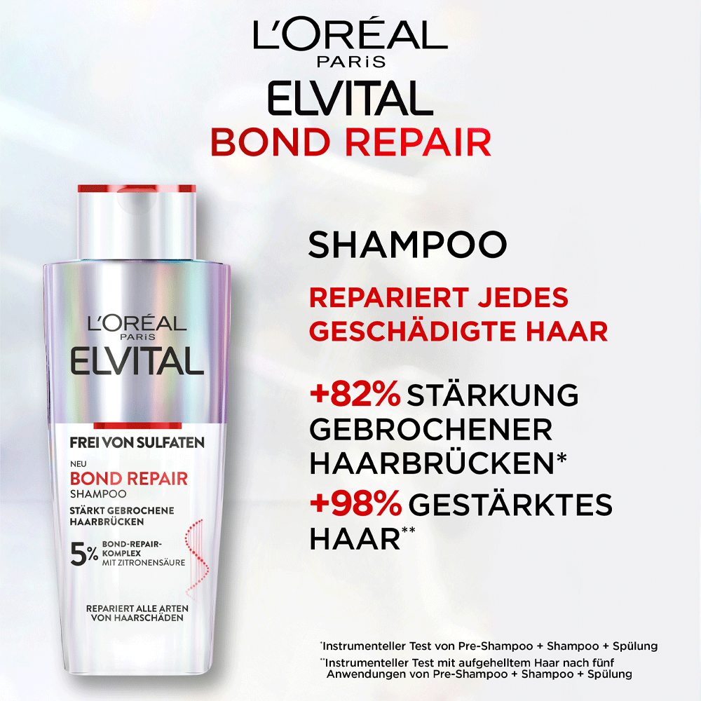 Bild: L'ORÉAL PARIS ELVITAL Bond Repair Shampoo 