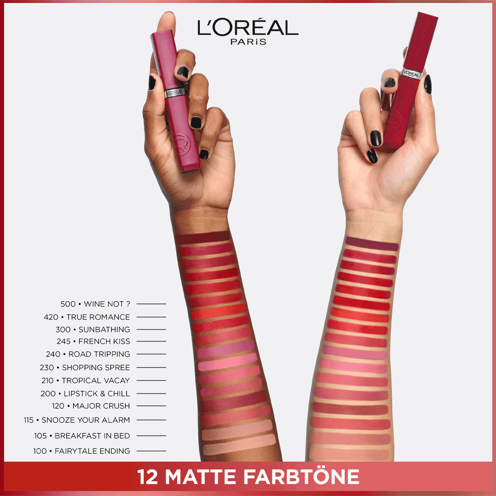 Bild: L'ORÉAL PARIS Infaillible Matte Resistance 16H Lippenstift 200