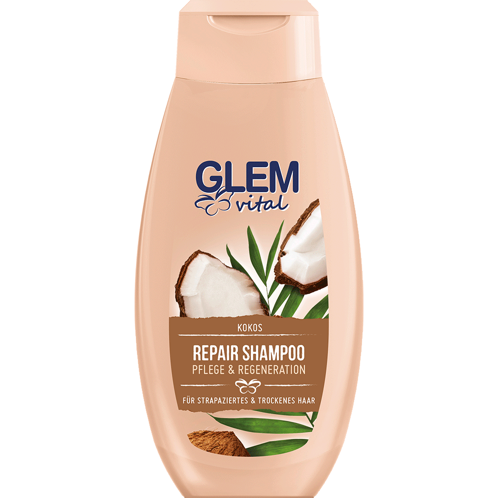 Bild: GlemVital Shampoo Repair Kokos 