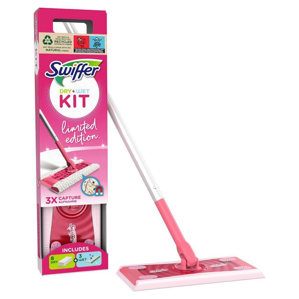 Bild: Swiffer Limited Edition Bodenwischer Starterset Pink 