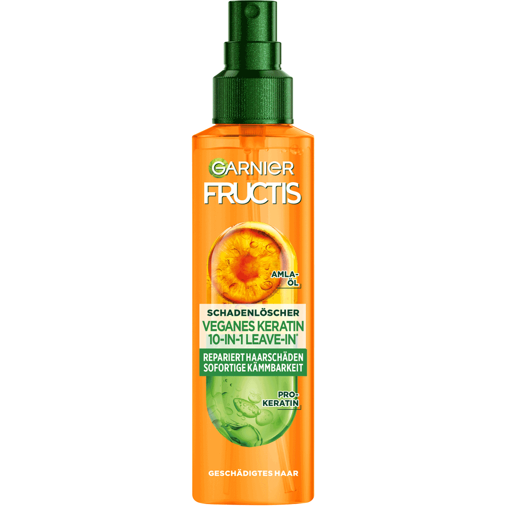 Bild: GARNIER FRUCTIS Schadenlöscher Veganes Keratin 10-in-1-Leave-in 