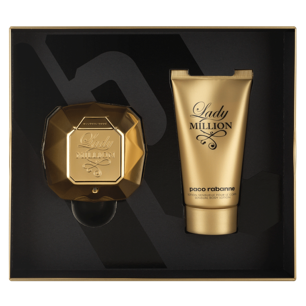 Bild: Paco Rabanne Lady Million Geschenkset Eau de Parfum 50 ml + Bodylotion 75 ml 