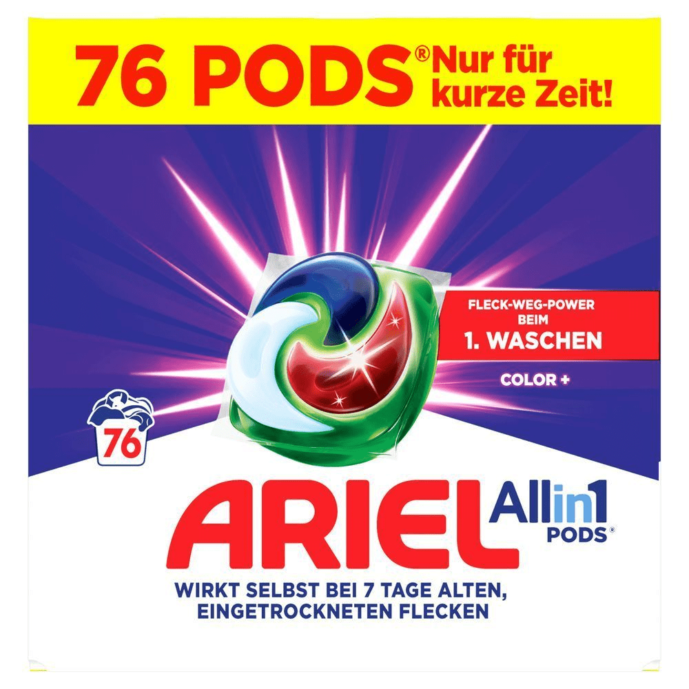 Bild: ARIEL All-in-1 PODS Color+ Flüssigwaschmittel-Kapseln 