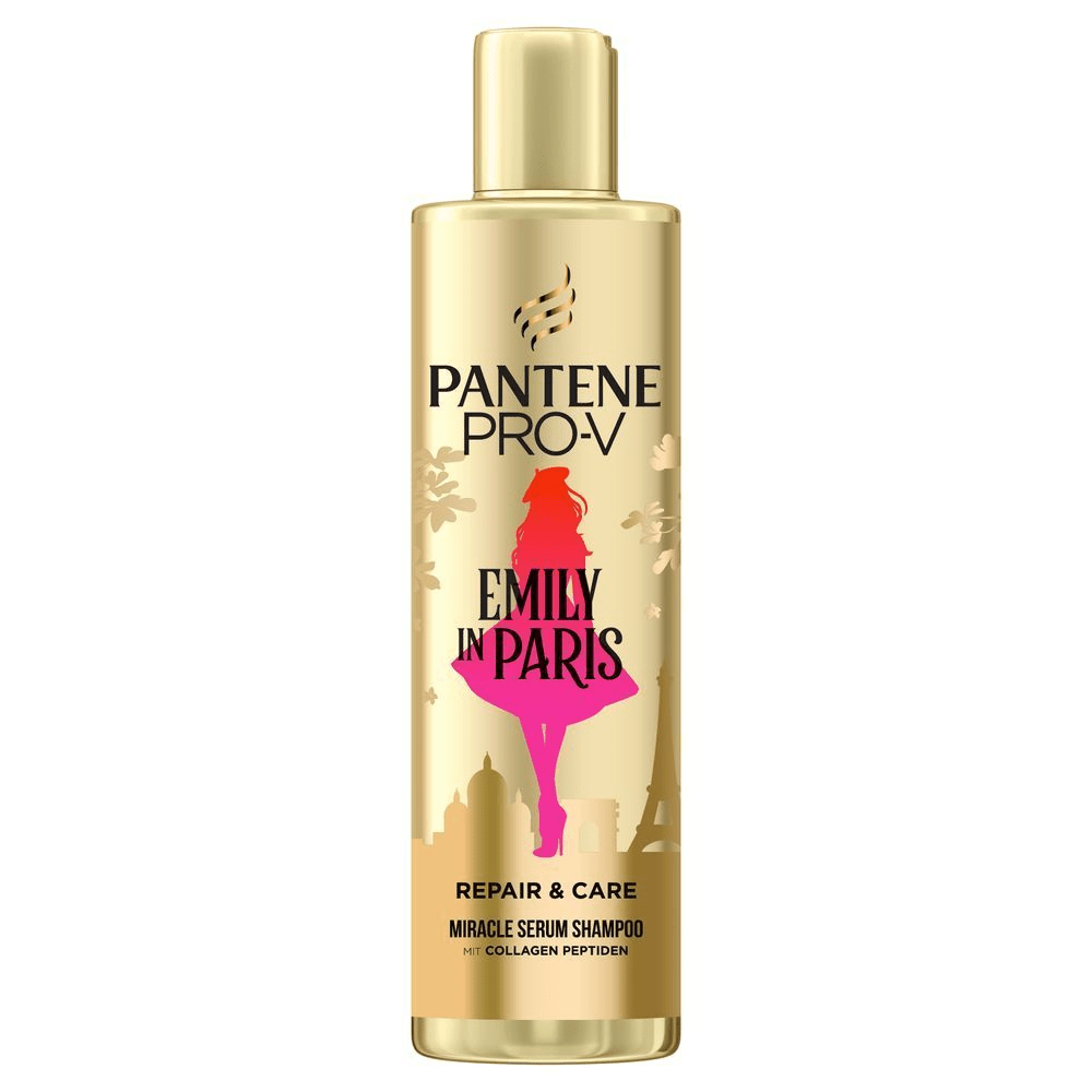 Bild: PANTENE PRO-V Emily in Paris Limitied Edition Repair & Care Serum Shampoo 