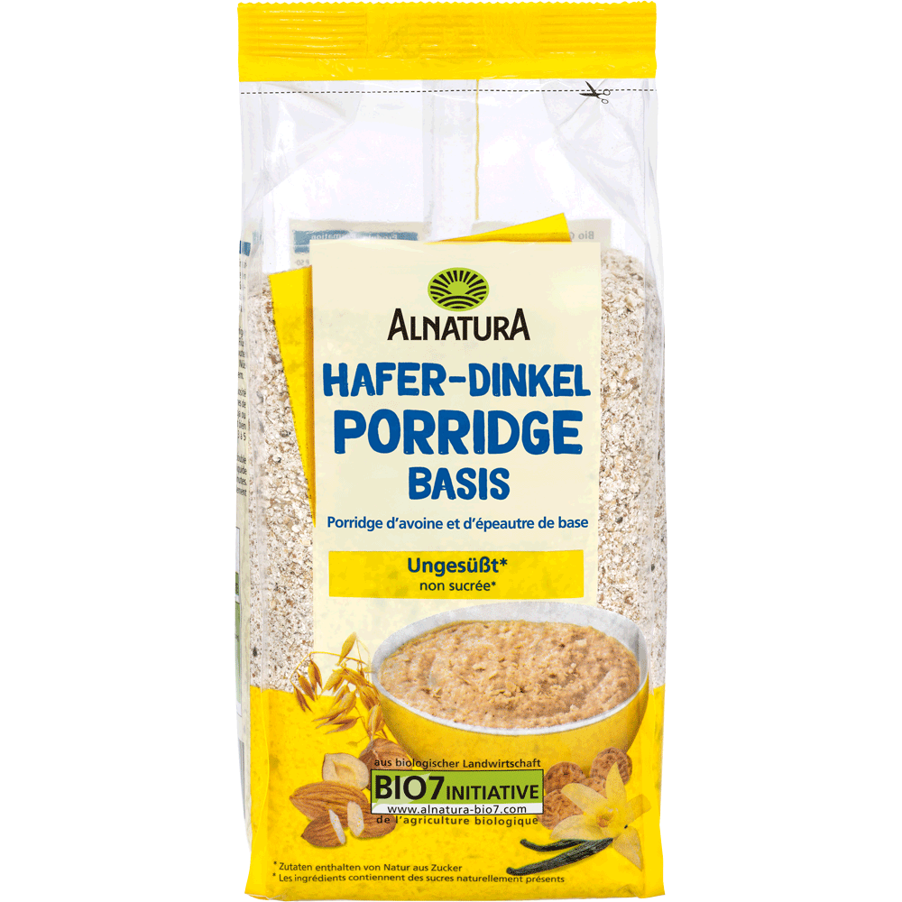 Bild: ALNATURA Porridge Hafer Dinkel 