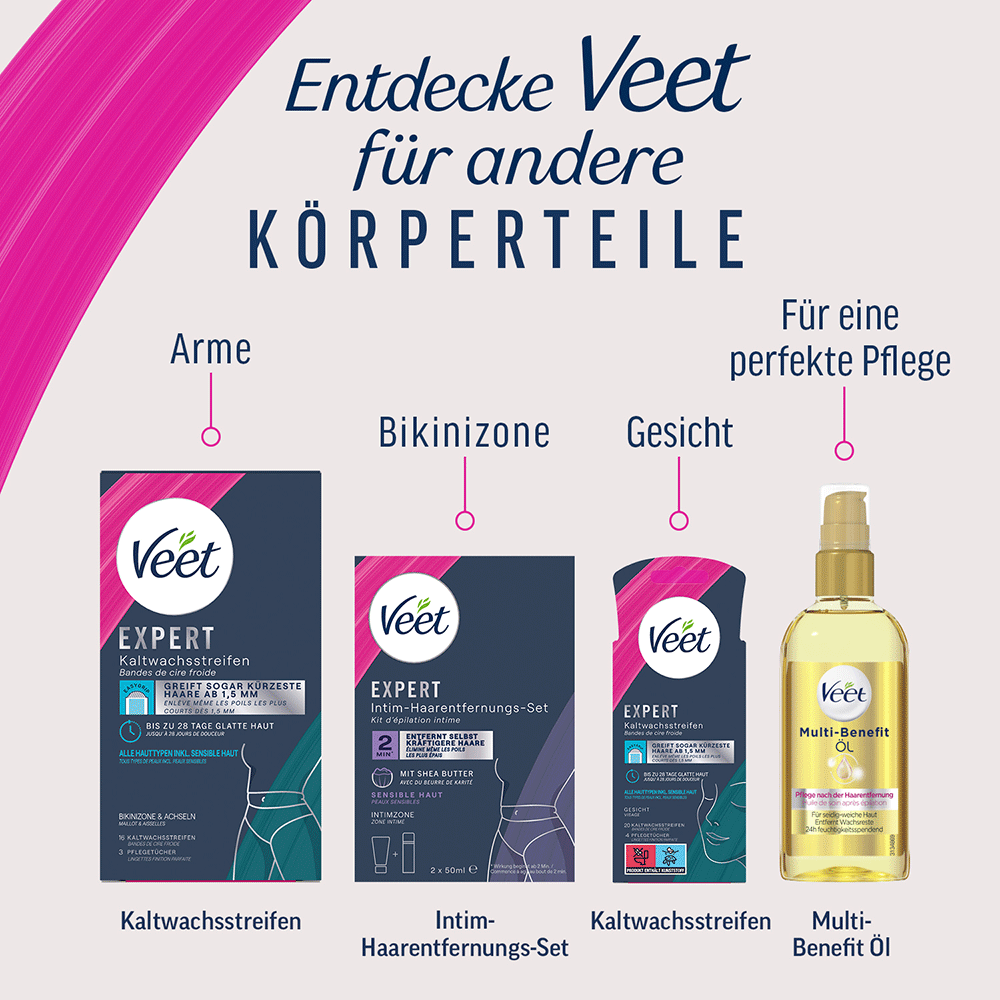 Bild: Veet EXPERT Haarentfernungscreme für Körper und Beine 