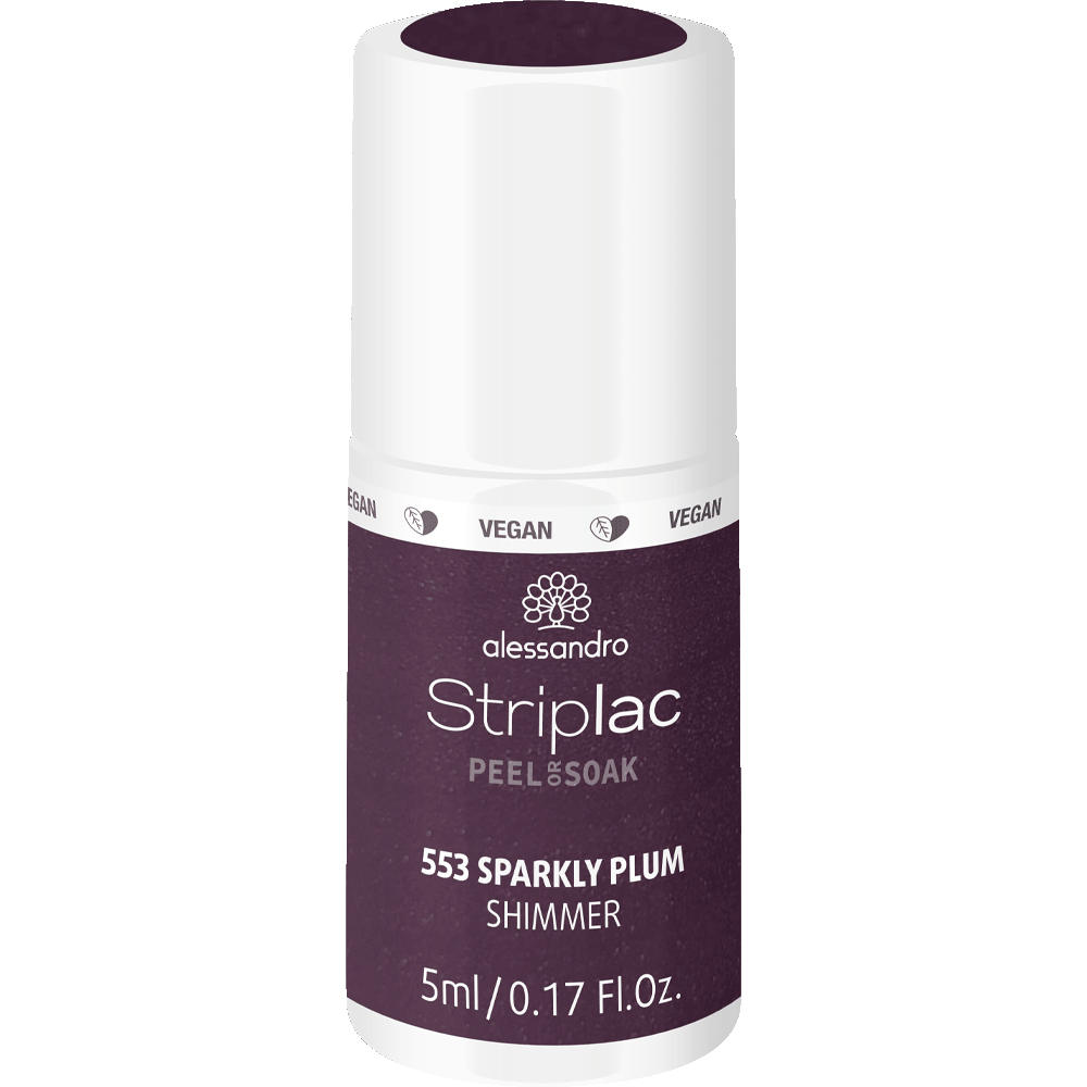 Bild: Alessandro Striplac Peel or Soak Nagellack sparkly plum shimmer