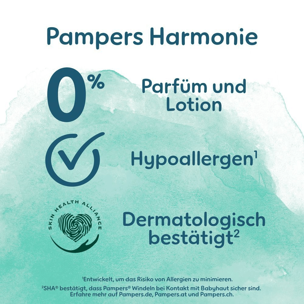 Bild: Pampers Harmonie Windeln, Größe 4, 9kg - 14kg 