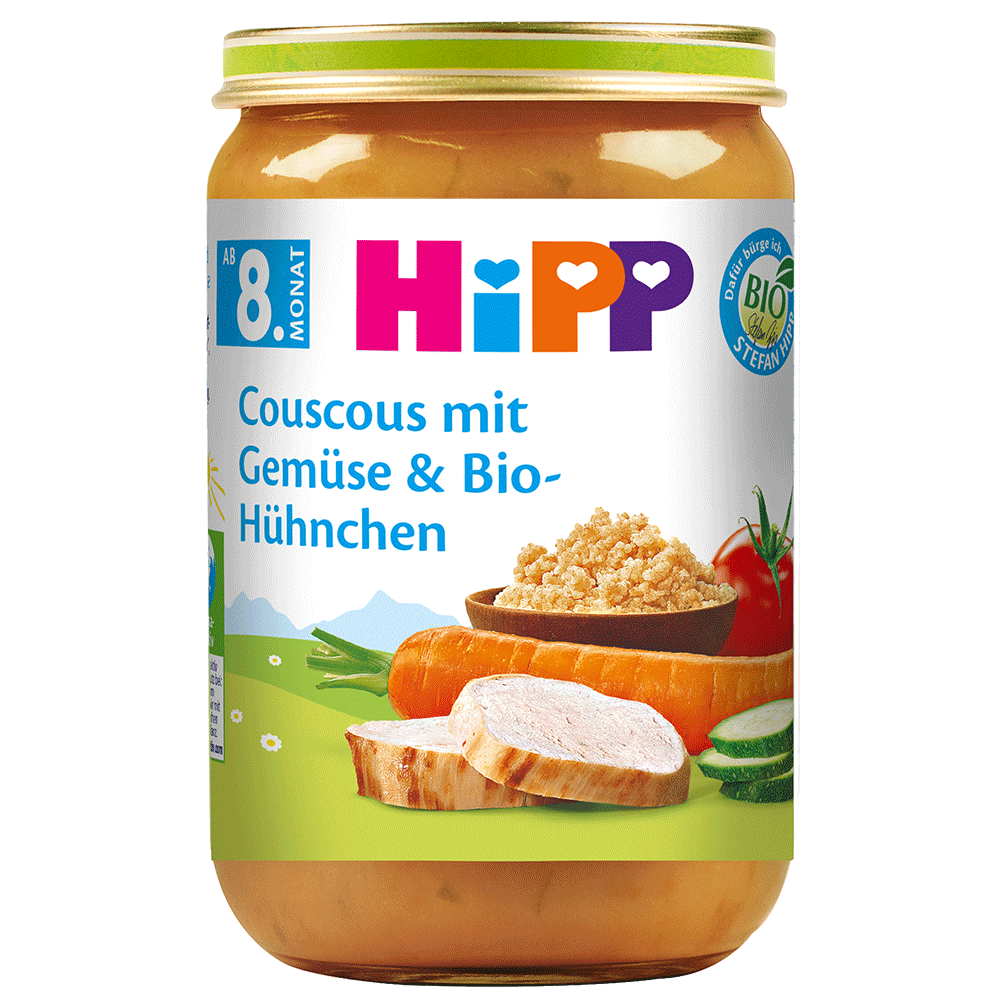 Bild: HiPP Couscous mit Gemüse & Bio Hühnchen 