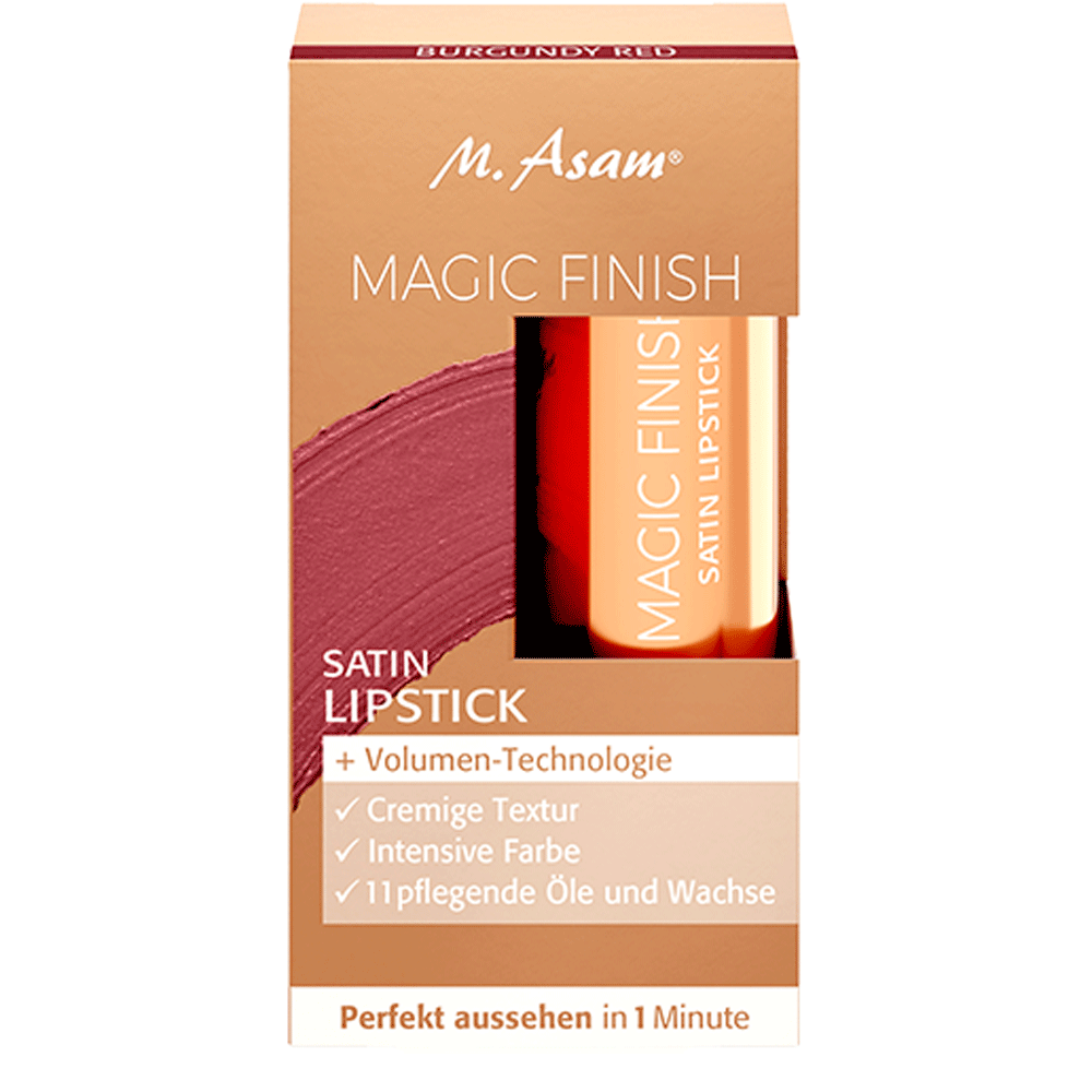 Bild: M. Asam Magic Finish Satin Lipstick burgundy