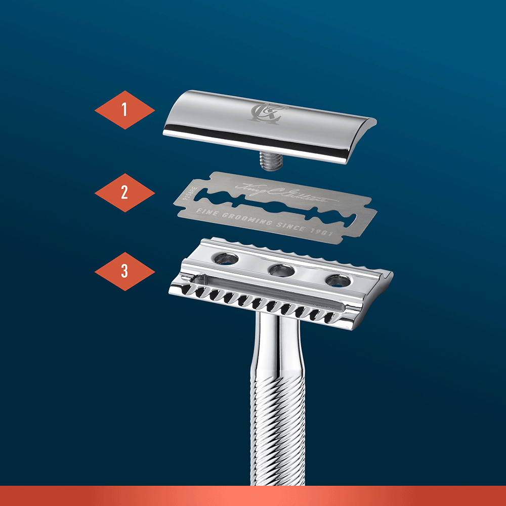 Bild: Gillette Rasierhobel mit sicherer Doppel-Schneidekante Rasierer 