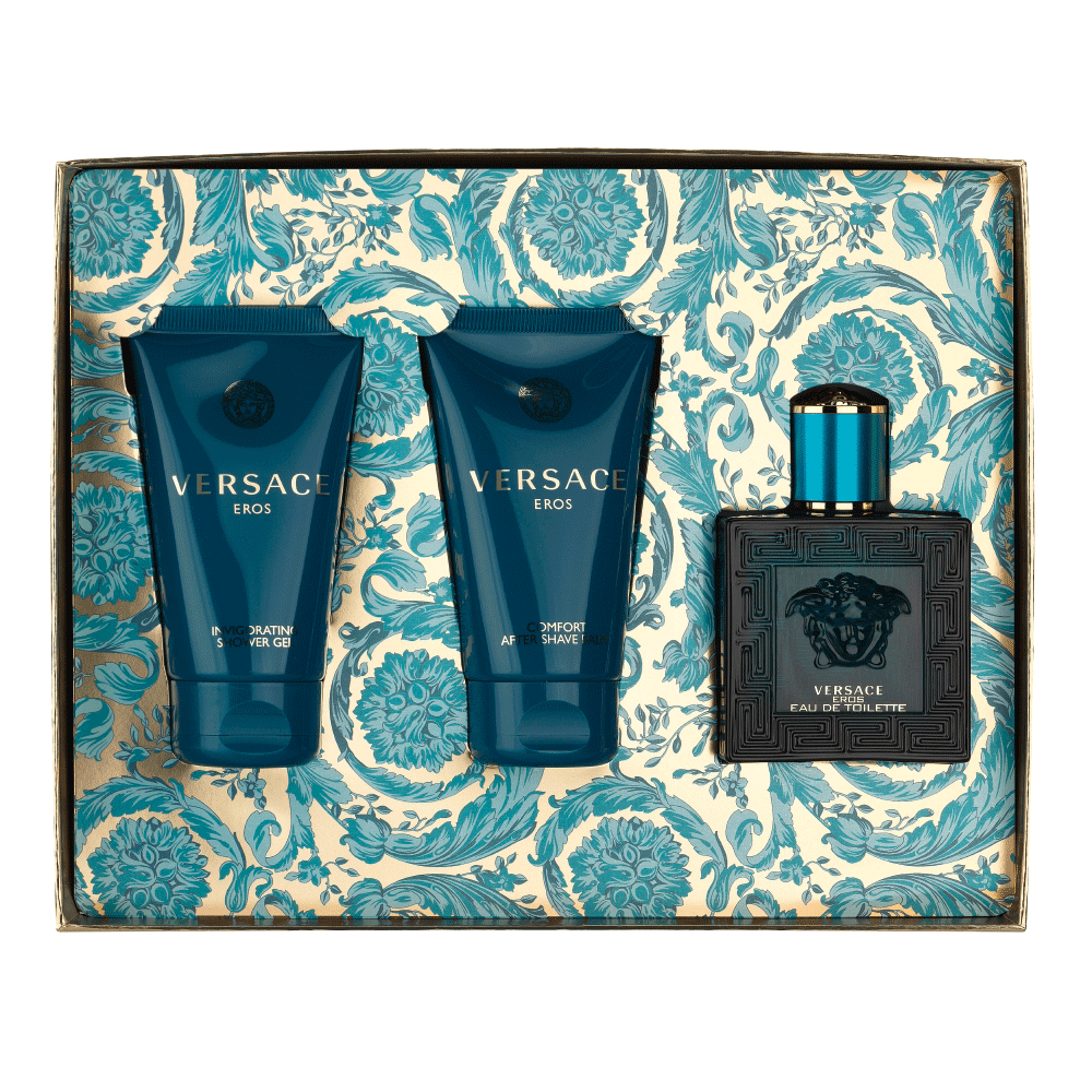 Bild: Versace Eros Geschenkset Eau de Toilette 50 ml + Duschgel 50 ml + After Shave 50 ml 