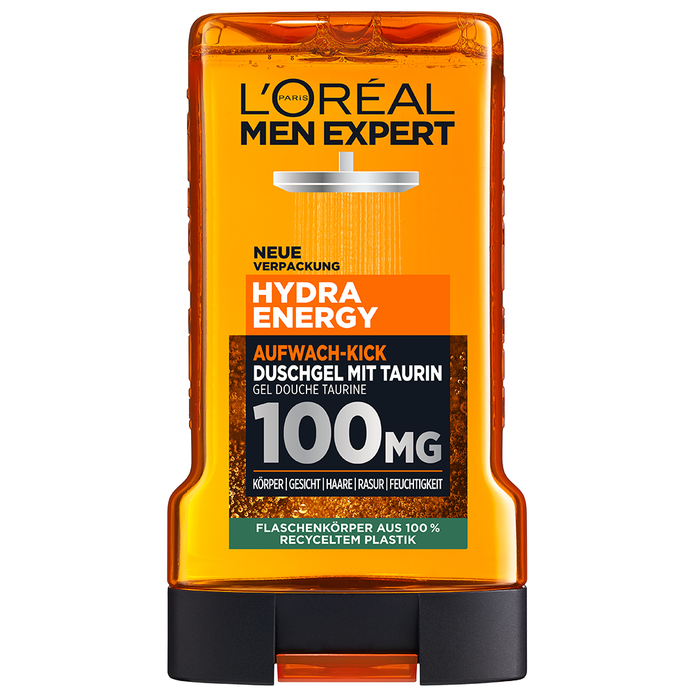 Bild: L'ORÉAL PARIS MEN EXPERT Hydra Energy Energy Bag Kulturbeutel mit Gesichtscreme & Duschgel 