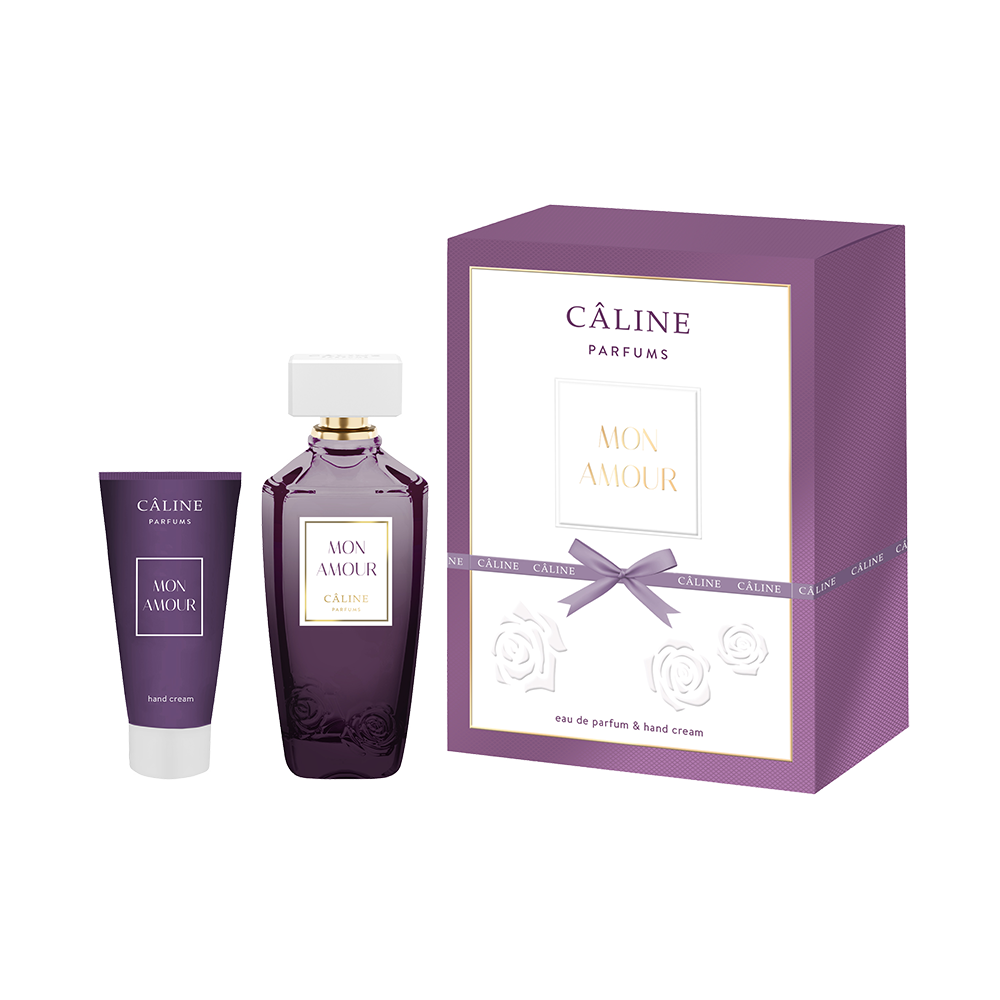 Bild: Caline Parfums Mon Amour Geschenkset Eau de Parfum 60 ml + Handcreme 50 ml 