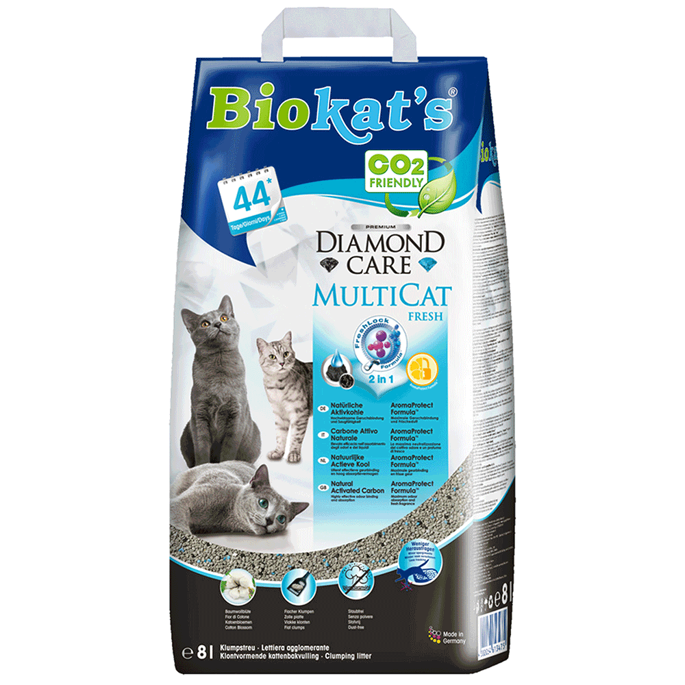 Bild: Biokat's Diamond Care MultiCat Fresh Katzenstreu 