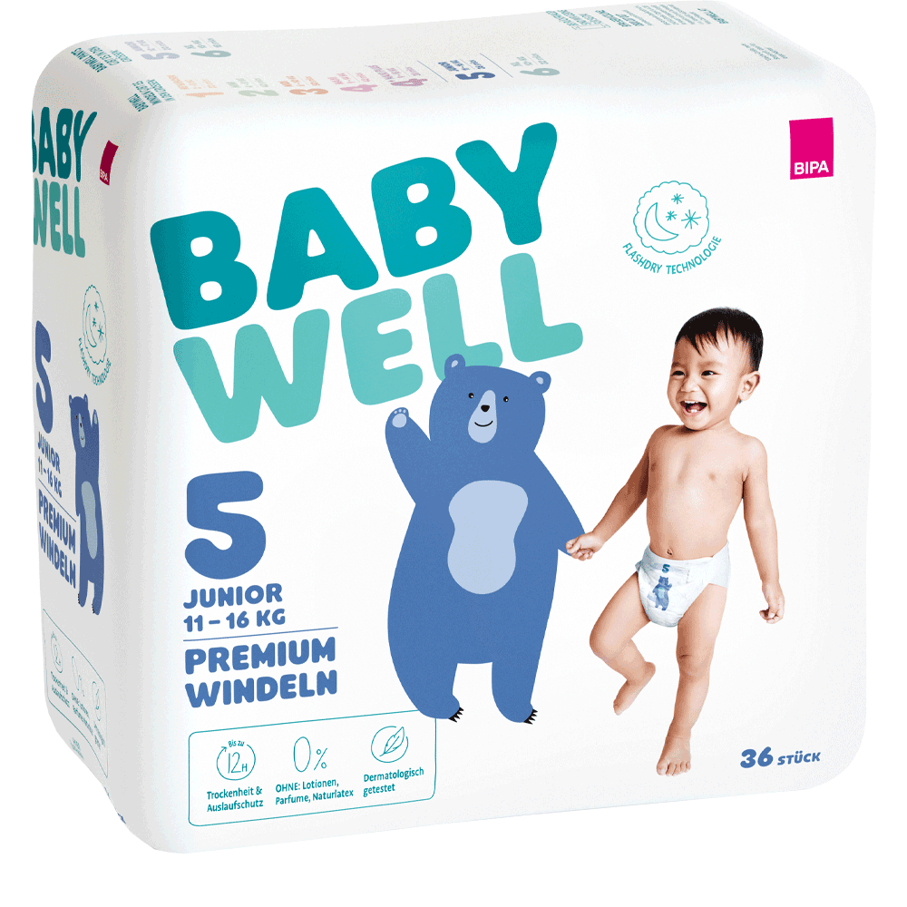 Bild: BABYWELL Premium Windeln Größe 5, 11-16 kg 