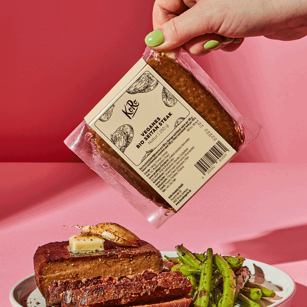 Bild: KoRo Veganes Bio Seitan Steak 