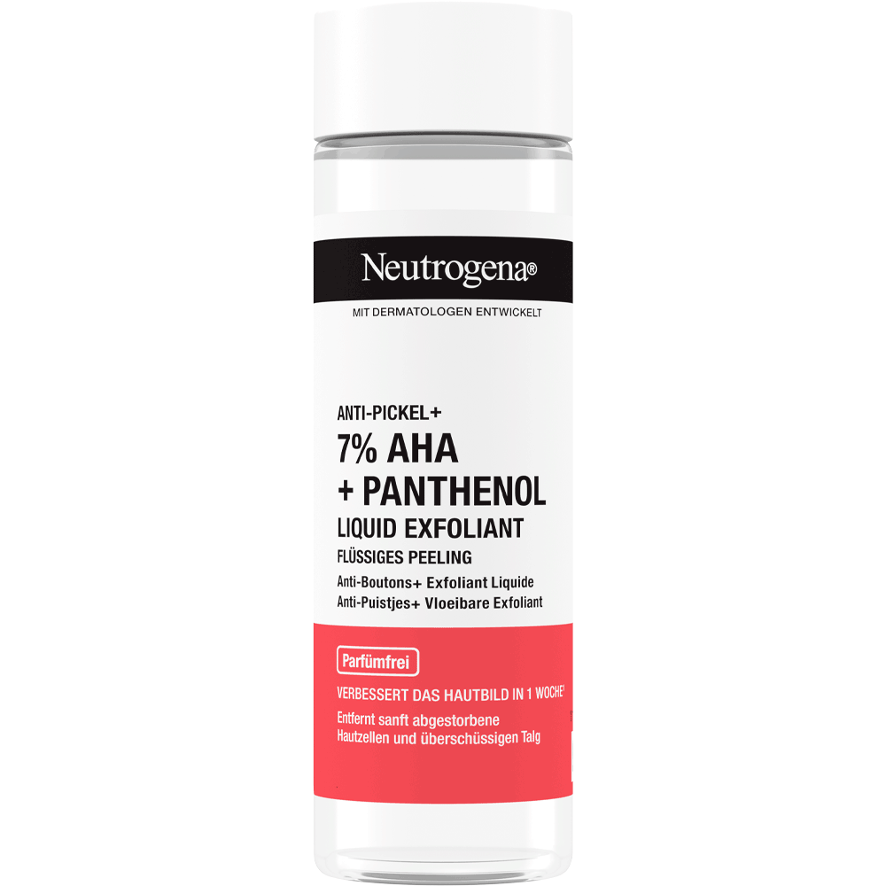 Bild: Neutrogena Flüssiges Peeling Anti-Pickel + 7% AHA + Panthenol 