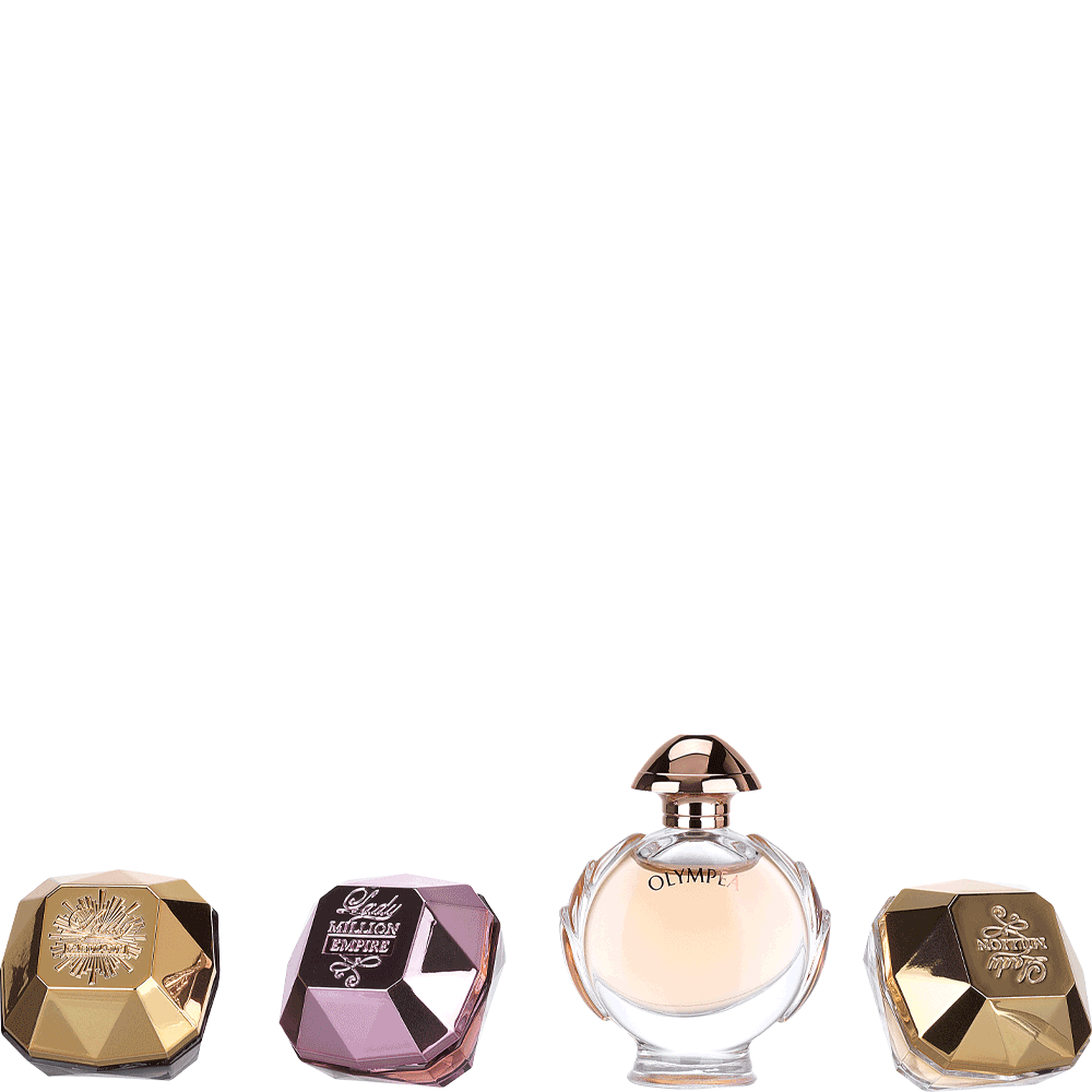 Bild: Paco Rabanne Miniaturen Set Lady Million 5 ml + Lady Million Fabulous 5 ml + Lady Million Empire 5 ml + Olympéa 6 ml 