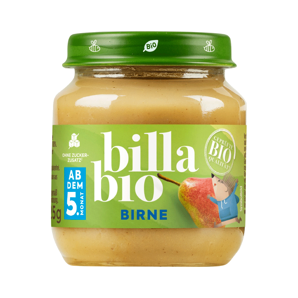 Bild: Billa Bio Gläschen Birne 