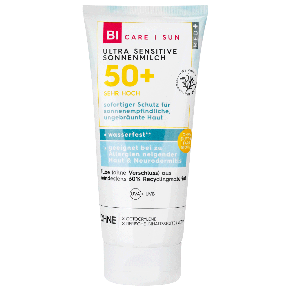 Bild: BI CARE SUN Ultra Sensitive Sonnenmilch LSF 50+ 