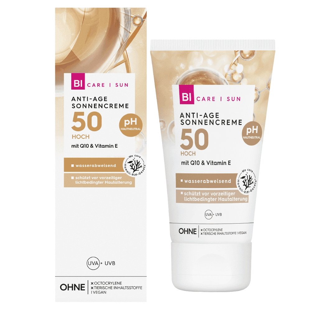 Bild: BI CARE SUN Anti Age Sonnencreme Q10 LSF 50+ 