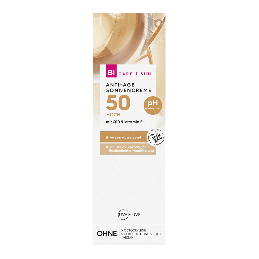 Bild: BI CARE SUN Anti Age Sonnencreme Q10 LSF 50+ 