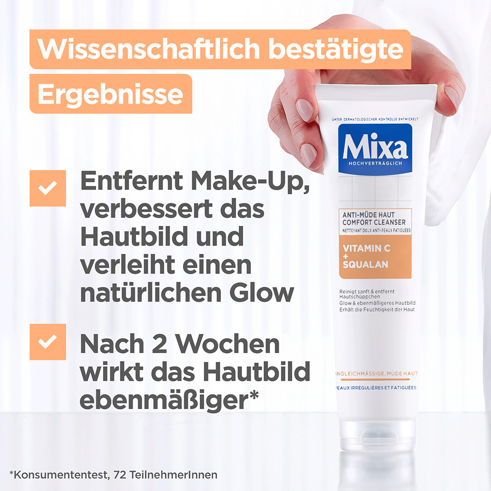 Bild: Mixa Anti-Müde Haut Comfort Cleanser 