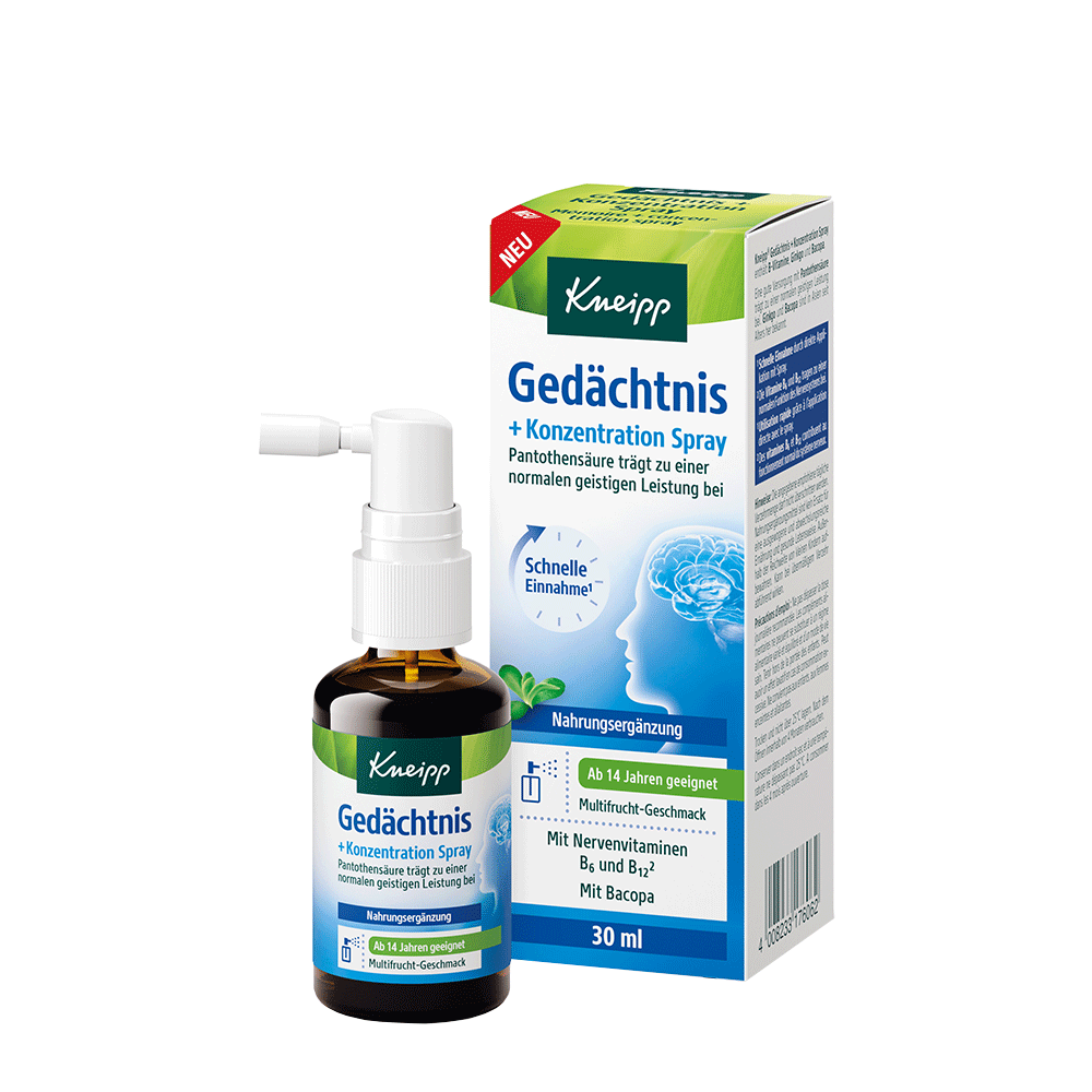 Bild: Kneipp Gedächtnis und Konzentration Spray 