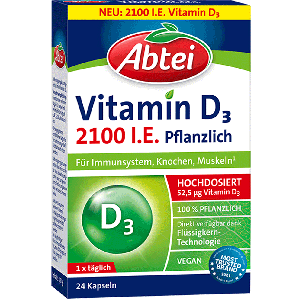 Bild: Abtei Vitamin D3 pflanzlich 