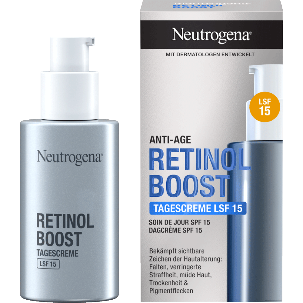 Bild: Neutrogena Anti-Age Tagescreme Retinol Boost LSF 15 