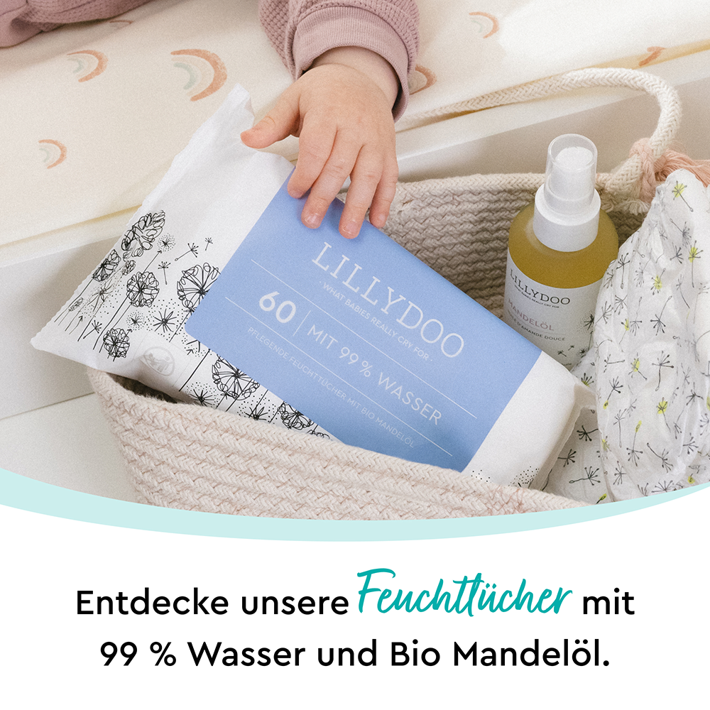 Bild: LILLYDOO Feuchttücher mit 99% Wasser, 3x60 Stück 