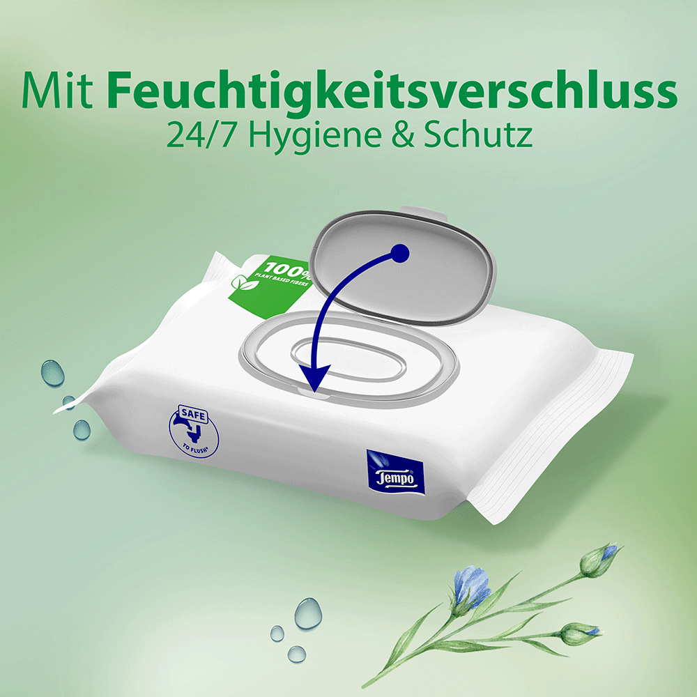 Bild: Tempo Feuchtes Toilettenpapier sanft & sensitiv 