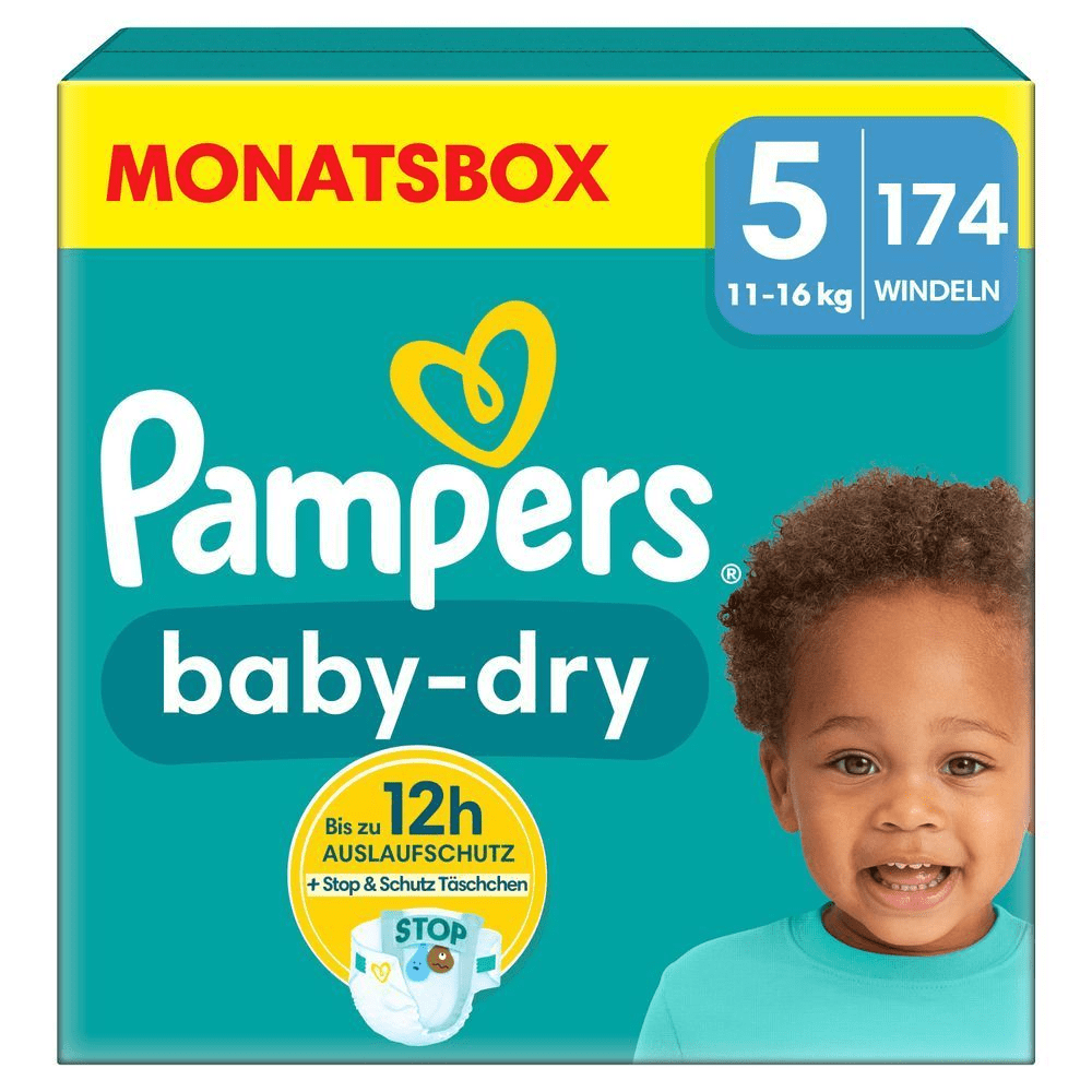 Bild: Pampers Baby-Dry Größe 5, 11kg - 16kg 