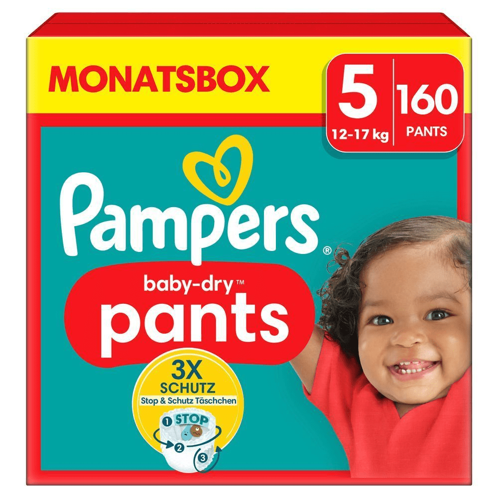 Bild: Pampers Baby-Dry Pants Größe 5, 12kg - 17kg 