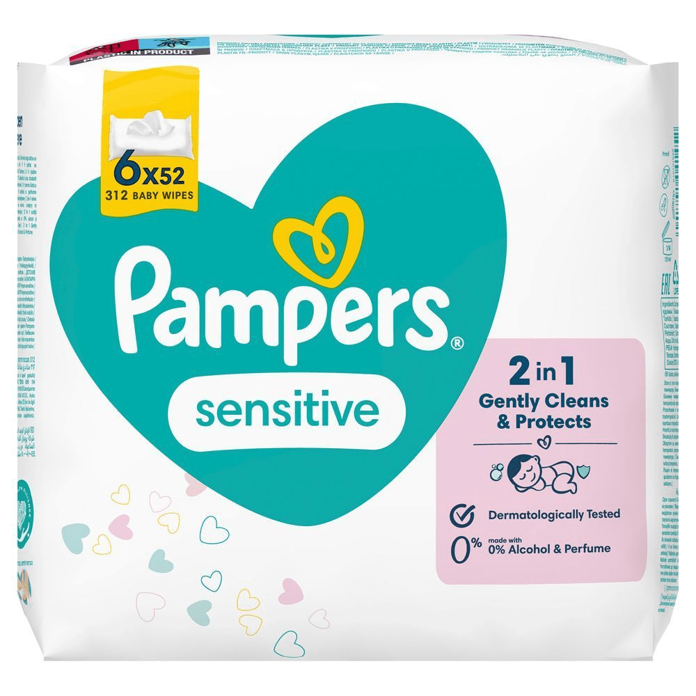 Bild: Pampers Sensitive Feuchttücher 6x52 