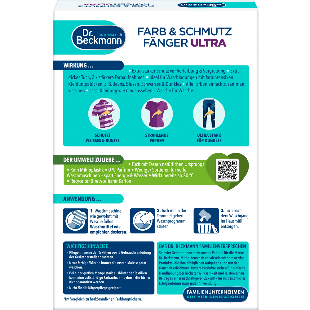 Bild: Dr. Beckmann Farb & Schmutz Fänger Ultra Tücher 