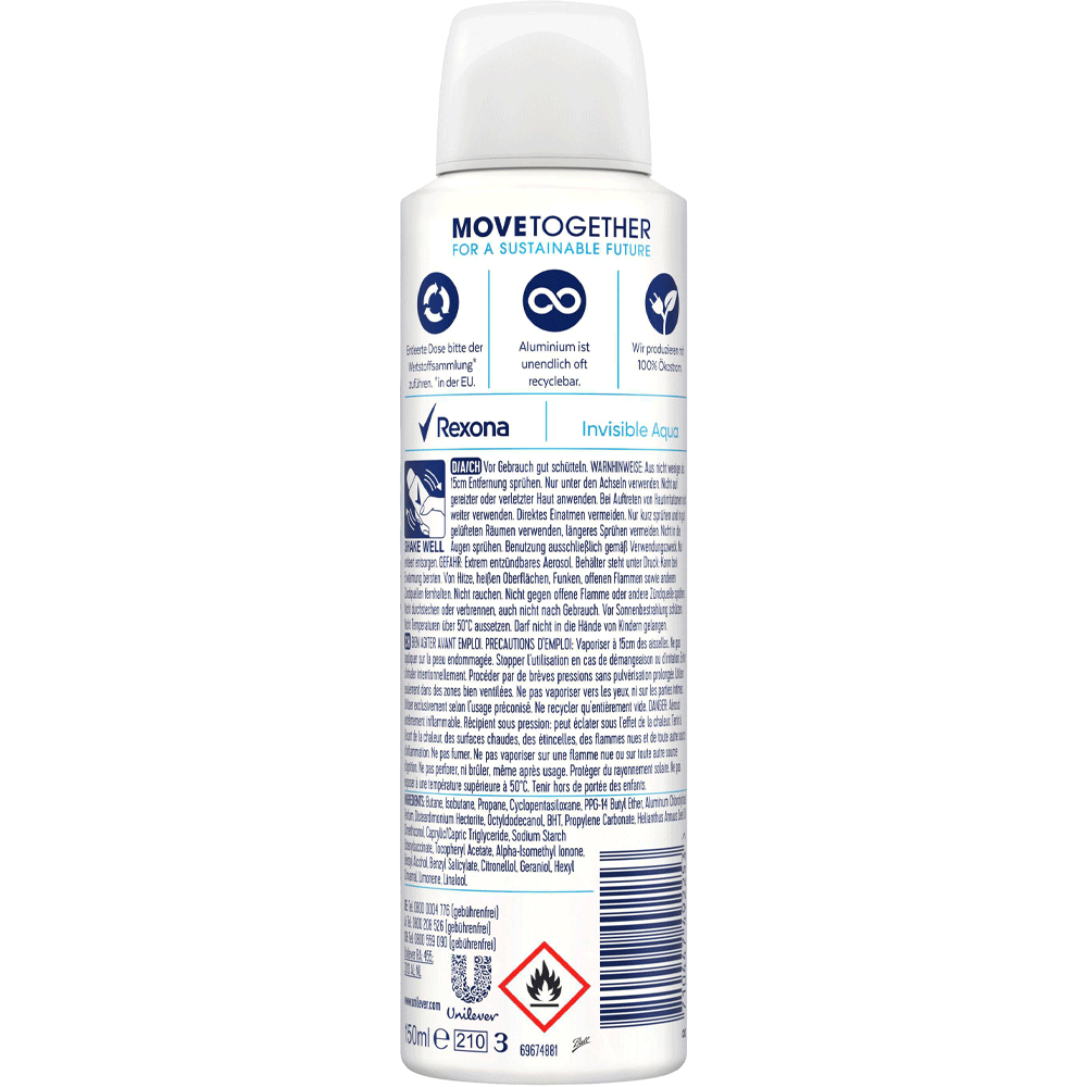 Bild: Rexona Motionsense Deo Spray Invisible Aqua 