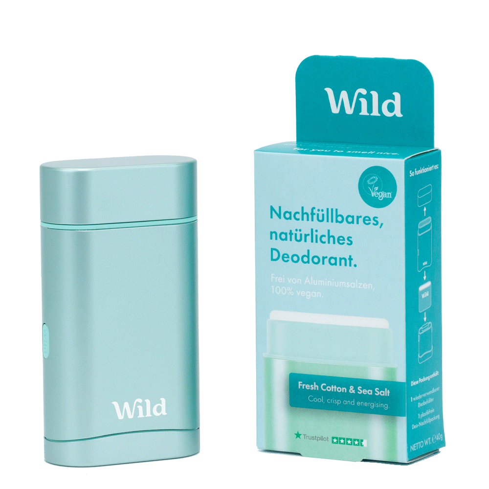 Bild: WILD Deostick Starter Kit Fresh Cotton & Sea Salt 